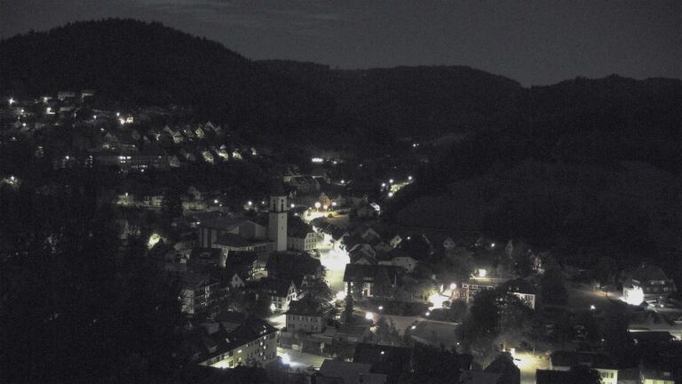 Dieses Bild zeigt eine Webcam-Aufnahme von Ottenhöfen, aufgenommen am Mittwoch, den 30.09.2026 um 03:00 Uhr