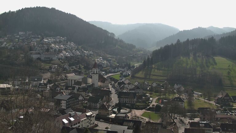 Dieses Bild zeigt eine Webcam-Aufnahme von Ottenhöfen, aufgenommen am Sonntag, den 08.03.2026 um 12:20 Uhr