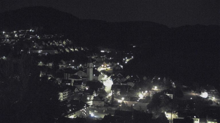 Dieses Bild zeigt eine Webcam-Aufnahme von Ottenhöfen, aufgenommen am Mittwoch, den 22.07.2026 um 23:30 Uhr