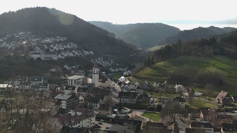 Dieses Bild zeigt eine Webcam-Aufnahme von Ottenhöfen, aufgenommen am Samstag, den 28.02.2026 um 09:40 Uhr