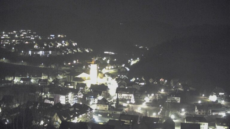 Dieses Bild zeigt eine Webcam-Aufnahme von Ottenhöfen, aufgenommen am Freitag, den 26.12.2025 um 21:00 Uhr