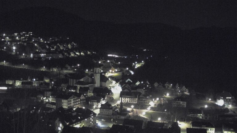 Dieses Bild zeigt eine Webcam-Aufnahme von Ottenhöfen, aufgenommen am Donnerstag, den 19.03.2026 um 23:00 Uhr
