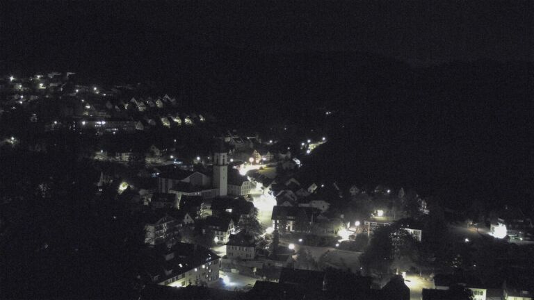 Dieses Bild zeigt eine Webcam-Aufnahme von Ottenhöfen, aufgenommen am Montag, den 12.10.2026 um 01:30 Uhr