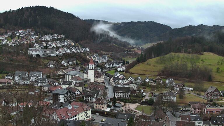 Dieses Bild zeigt eine Webcam-Aufnahme von Ottenhöfen, aufgenommen am Montag, den 02.02.2026 um 08:40 Uhr