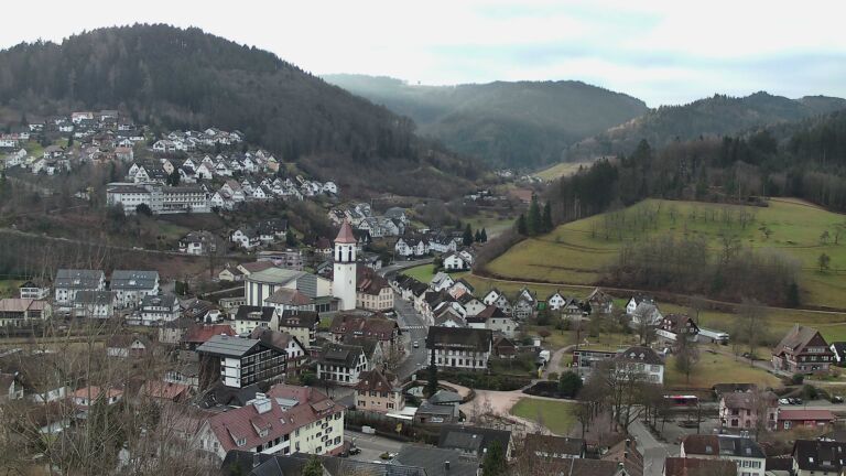 Dieses Bild zeigt eine Webcam-Aufnahme von Ottenhöfen, aufgenommen am Montag, den 09.02.2026 um 08:50 Uhr