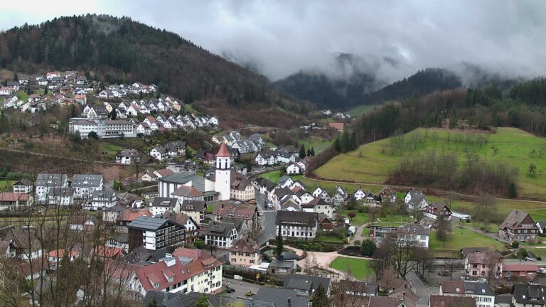 Dieses Bild zeigt eine Webcam-Aufnahme von Ottenhöfen, aufgenommen am Samstag, den 14.03.2026 um 12:40 Uhr