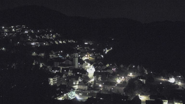 Dieses Bild zeigt eine Webcam-Aufnahme von Ottenhöfen, aufgenommen am Freitag, den 14.08.2026 um 23:00 Uhr