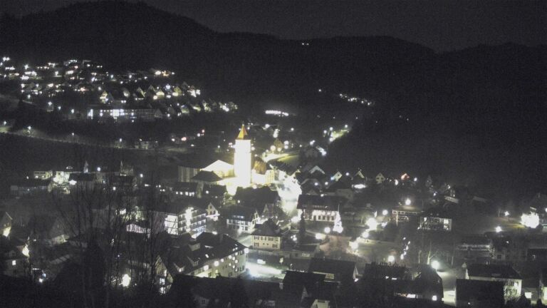 Dieses Bild zeigt eine Webcam-Aufnahme von Ottenhöfen, aufgenommen am Dienstag, den 16.12.2025 um 21:00 Uhr