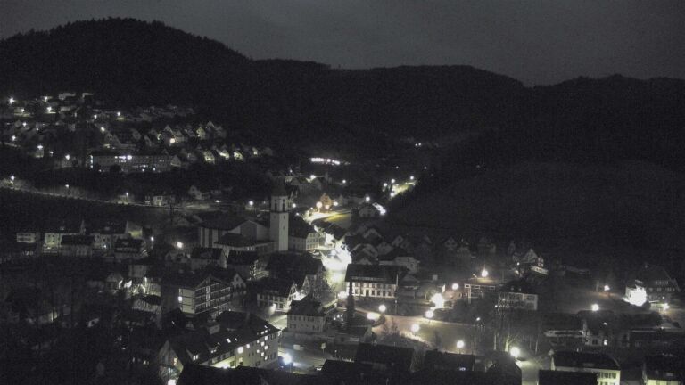 Dieses Bild zeigt eine Webcam-Aufnahme von Ottenhöfen, aufgenommen am Dienstag, den 03.02.2026 um 03:00 Uhr
