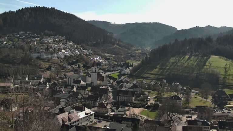 Dieses Bild zeigt eine Webcam-Aufnahme von Ottenhöfen, aufgenommen am Donnerstag, den 26.02.2026 um 13:30 Uhr