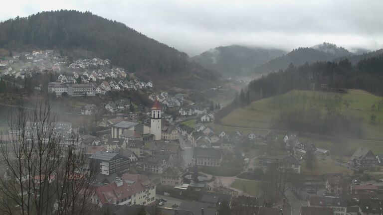 Dieses Bild zeigt eine Webcam-Aufnahme von Ottenhöfen, aufgenommen am Montag, den 26.01.2026 um 11:20 Uhr