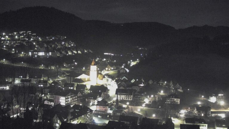Dieses Bild zeigt eine Webcam-Aufnahme von Ottenhöfen, aufgenommen am Mittwoch, den 25.02.2026 um 20:10 Uhr
