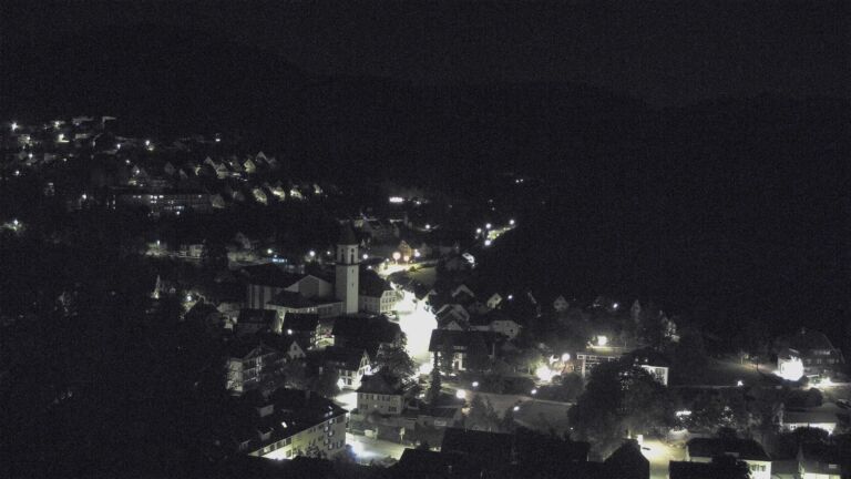 Dieses Bild zeigt eine Webcam-Aufnahme von Ottenhöfen, aufgenommen am Dienstag, den 08.09.2026 um 01:00 Uhr