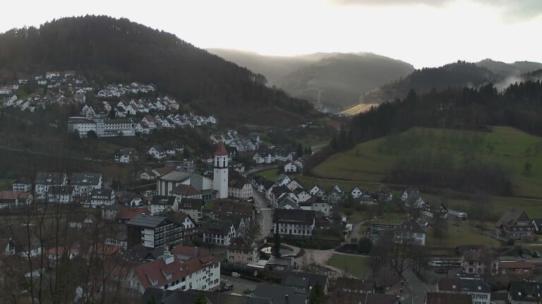 Dieses Bild zeigt eine Webcam-Aufnahme von Ottenhöfen, aufgenommen am Samstag, den 07.02.2026 um 09:00 Uhr