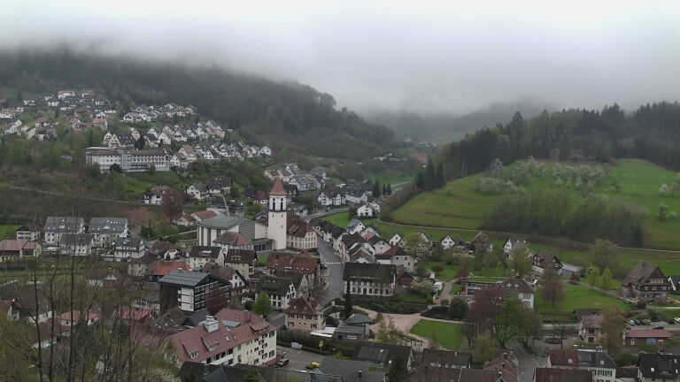 Dieses Bild zeigt eine Webcam-Aufnahme von Ottenhöfen, aufgenommen am Montag, den 13.04.2026 um 10:50 Uhr