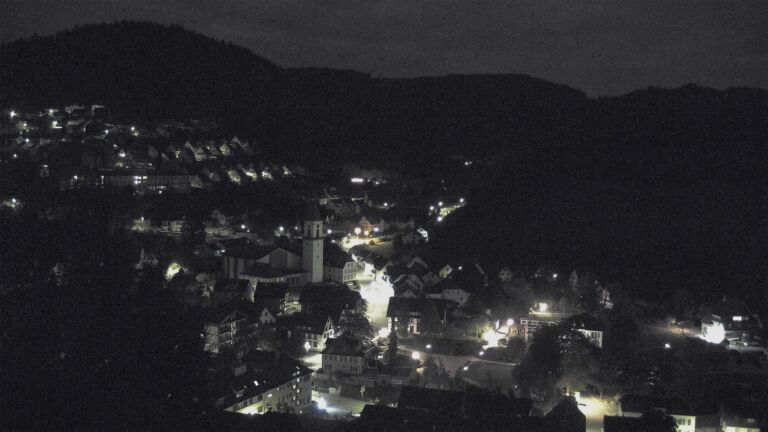 Dieses Bild zeigt eine Webcam-Aufnahme von Ottenhöfen, aufgenommen am Donnerstag, den 01.10.2026 um 02:00 Uhr