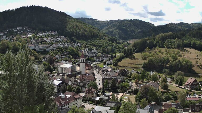 Dieses Bild zeigt eine Webcam-Aufnahme von Ottenhöfen, aufgenommen am Samstag, den 29.08.2026 um 11:50 Uhr