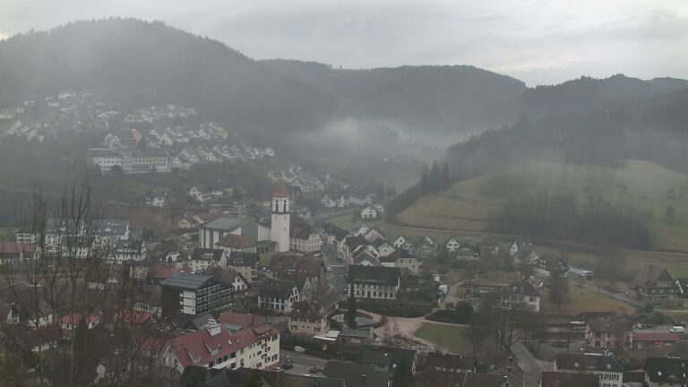 Dieses Bild zeigt eine Webcam-Aufnahme von Ottenhöfen, aufgenommen am Freitag, den 06.02.2026 um 09:00 Uhr