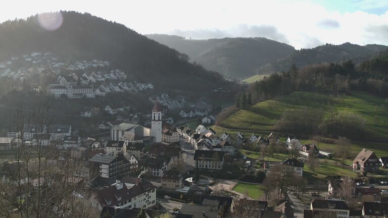 Dieses Bild zeigt eine Webcam-Aufnahme von Ottenhöfen, aufgenommen am Donnerstag, den 12.03.2026 um 08:50 Uhr