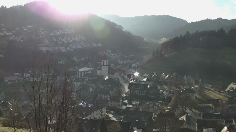 Dieses Bild zeigt eine Webcam-Aufnahme von Ottenhöfen, aufgenommen am Freitag, den 12.12.2025 um 10:20 Uhr