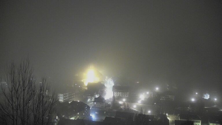 Dieses Bild zeigt eine Webcam-Aufnahme von Ottenhöfen, aufgenommen am Donnerstag, den 19.02.2026 um 22:30 Uhr