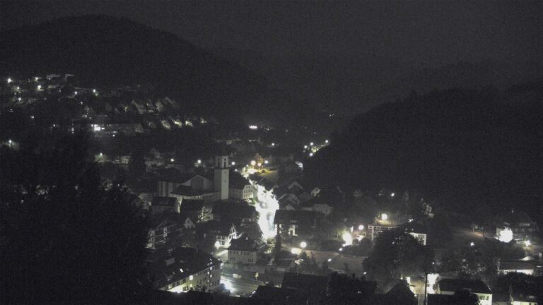 Dieses Bild zeigt eine Webcam-Aufnahme von Ottenhöfen, aufgenommen am Samstag, den 01.08.2026 um 03:00 Uhr