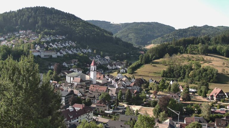 Dieses Bild zeigt eine Webcam-Aufnahme von Ottenhöfen, aufgenommen am Mittwoch, den 29.07.2026 um 08:50 Uhr