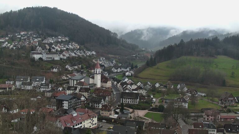 Dieses Bild zeigt eine Webcam-Aufnahme von Ottenhöfen, aufgenommen am Sonntag, den 15.03.2026 um 08:00 Uhr