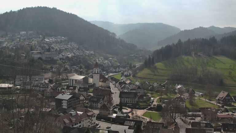 Dieses Bild zeigt eine Webcam-Aufnahme von Ottenhöfen, aufgenommen am Montag, den 23.03.2026 um 11:10 Uhr