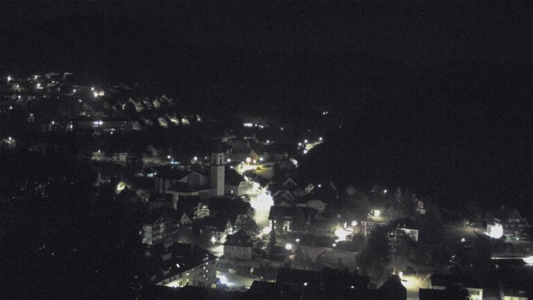 Dieses Bild zeigt eine Webcam-Aufnahme von Ottenhöfen, aufgenommen am Dienstag, den 20.10.2026 um 04:00 Uhr