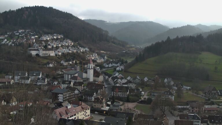 Dieses Bild zeigt eine Webcam-Aufnahme von Ottenhöfen, aufgenommen am Dienstag, den 23.12.2025 um 14:50 Uhr