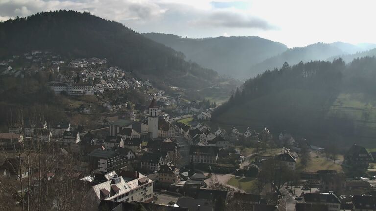 Dieses Bild zeigt eine Webcam-Aufnahme von Ottenhöfen, aufgenommen am Samstag, den 31.01.2026 um 13:40 Uhr