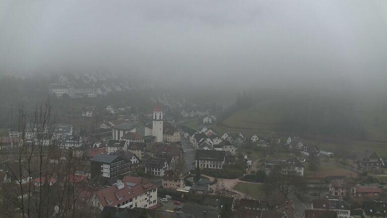 Dieses Bild zeigt eine Webcam-Aufnahme von Ottenhöfen, aufgenommen am Dienstag, den 03.02.2026 um 13:30 Uhr