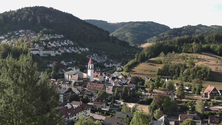 Dieses Bild zeigt eine Webcam-Aufnahme von Ottenhöfen, aufgenommen am Montag, den 24.08.2026 um 08:50 Uhr