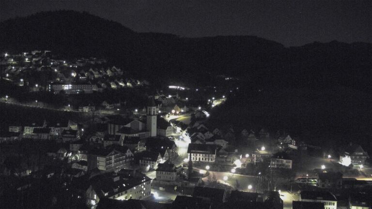 Dieses Bild zeigt eine Webcam-Aufnahme von Ottenhöfen, aufgenommen am Donnerstag, den 26.02.2026 um 01:30 Uhr