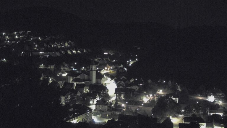 Dieses Bild zeigt eine Webcam-Aufnahme von Ottenhöfen, aufgenommen am Dienstag, den 18.08.2026 um 01:00 Uhr