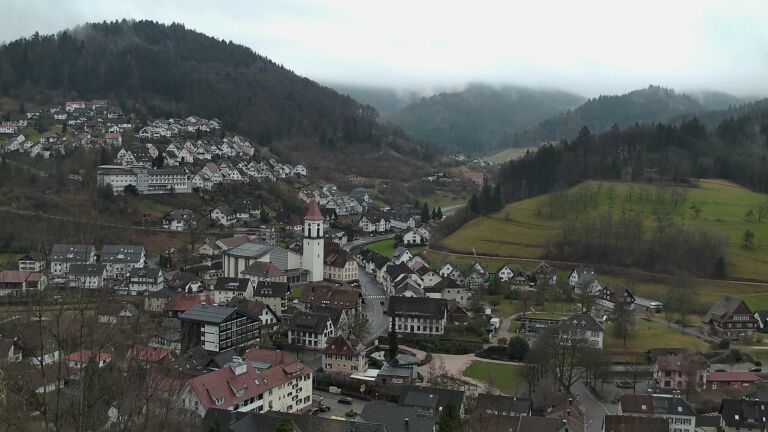 Dieses Bild zeigt eine Webcam-Aufnahme von Ottenhöfen, aufgenommen am Freitag, den 20.02.2026 um 14:30 Uhr