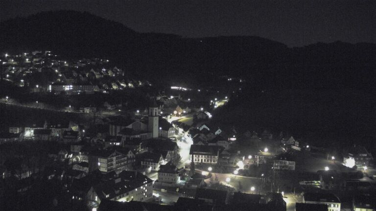 Dieses Bild zeigt eine Webcam-Aufnahme von Ottenhöfen, aufgenommen am Dienstag, den 24.02.2026 um 23:00 Uhr