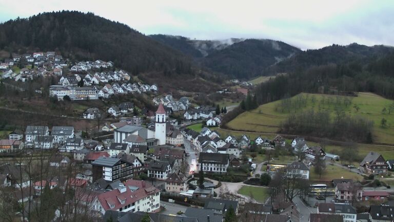 Dieses Bild zeigt eine Webcam-Aufnahme von Ottenhöfen, aufgenommen am Mittwoch, den 11.02.2026 um 17:30 Uhr