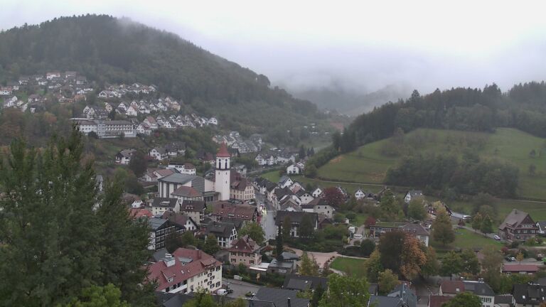 Dieses Bild zeigt eine Webcam-Aufnahme von Ottenhöfen, aufgenommen am Mittwoch, den 21.10.2026 um 08:20 Uhr