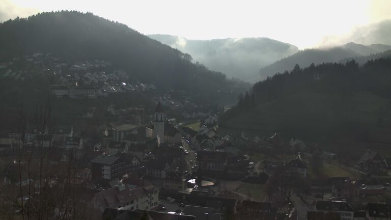 Dieses Bild zeigt eine Webcam-Aufnahme von Ottenhöfen, aufgenommen am Dienstag, den 23.12.2025 um 11:10 Uhr