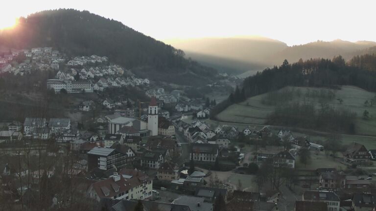 Dieses Bild zeigt eine Webcam-Aufnahme von Ottenhöfen, aufgenommen am Freitag, den 26.12.2025 um 09:20 Uhr