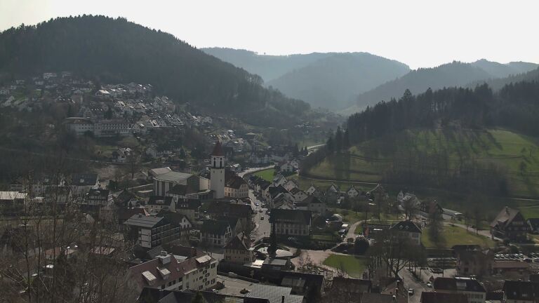 Dieses Bild zeigt eine Webcam-Aufnahme von Ottenhöfen, aufgenommen am Samstag, den 07.03.2026 um 12:00 Uhr