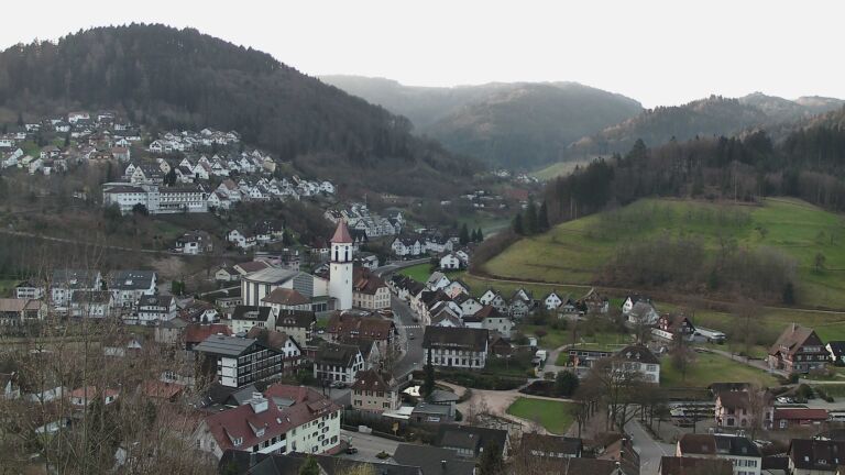 Dieses Bild zeigt eine Webcam-Aufnahme von Ottenhöfen, aufgenommen am Sonntag, den 08.03.2026 um 07:40 Uhr