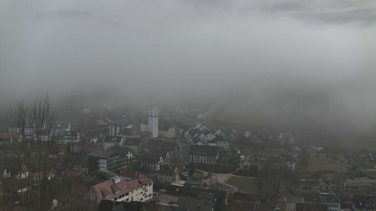 Dieses Bild zeigt eine Webcam-Aufnahme von Ottenhöfen, aufgenommen am Montag, den 02.02.2026 um 16:00 Uhr