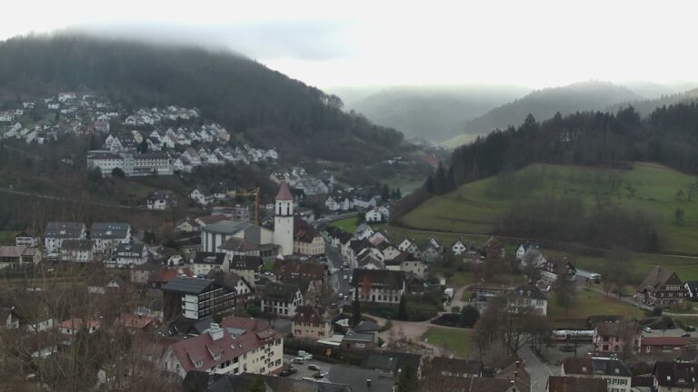 Dieses Bild zeigt eine Webcam-Aufnahme von Ottenhöfen, aufgenommen am Dienstag, den 23.12.2025 um 09:20 Uhr