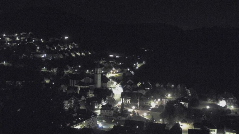 Dieses Bild zeigt eine Webcam-Aufnahme von Ottenhöfen, aufgenommen am Samstag, den 09.05.2026 um 00:30 Uhr