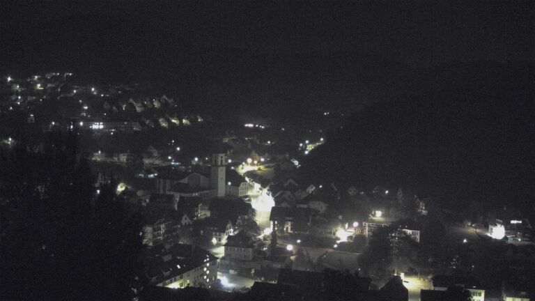 Dieses Bild zeigt eine Webcam-Aufnahme von Ottenhöfen, aufgenommen am Mittwoch, den 21.10.2026 um 00:00 Uhr