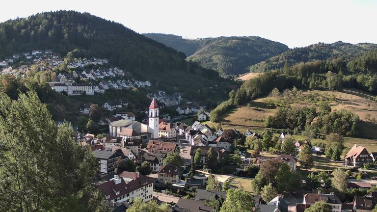 Dieses Bild zeigt eine Webcam-Aufnahme von Ottenhöfen, aufgenommen am Samstag, den 29.08.2026 um 08:50 Uhr