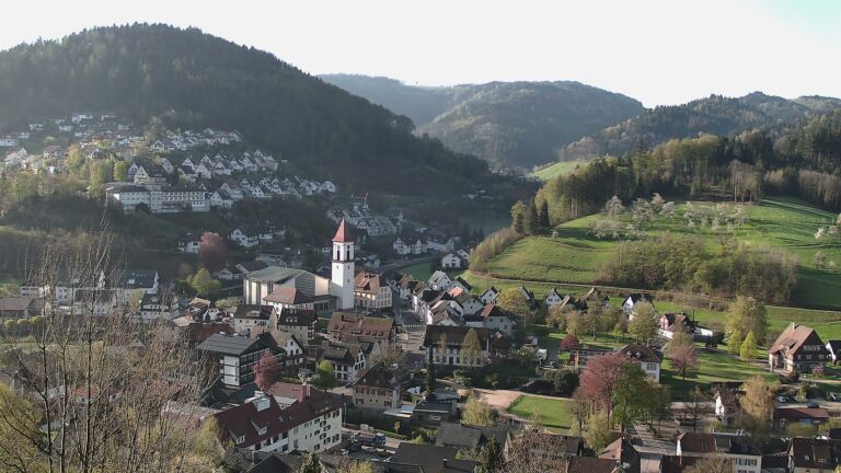 Dieses Bild zeigt eine Webcam-Aufnahme von Ottenhöfen, aufgenommen am Mittwoch, den 15.04.2026 um 08:30 Uhr